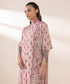 2 Piece - Printed Silk Suit
